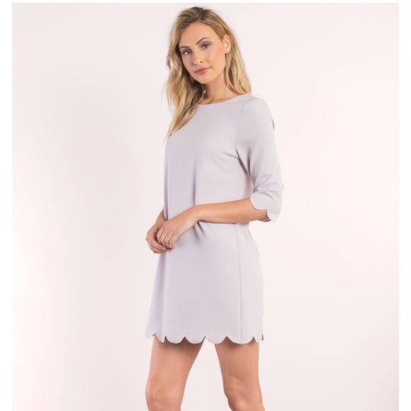 Tobi Dresses & Skirts - NWT Tobi Sweetly Scalloped Lilac Shift Dress Sz S